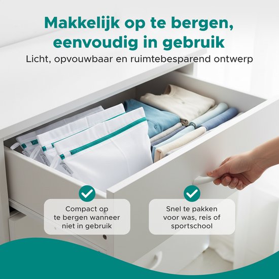 Ensemble de sacs à linge 3 pièces Sacs à linge avec fermeture éclair - Filets à linge avec fermeture éclair, adaptés à la lingerie et aux soutiens-gorge - Grand sac à linge - Sac à linge - Filets à linge