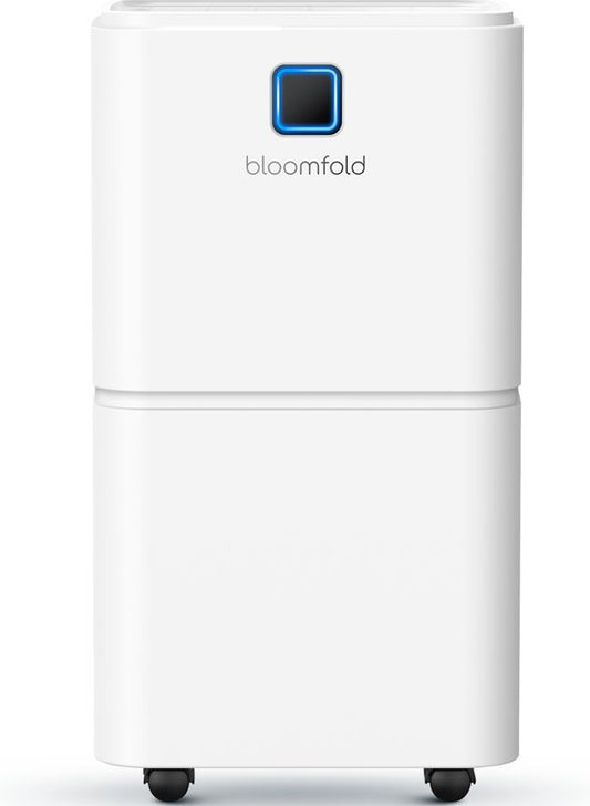 Déshumidificateur Bloomfold - 12L par jour - Fonction Lavage-Séchage incluse - Convient au salon, à la chambre et à la salle de bain - Déshumidificateur - Blanc