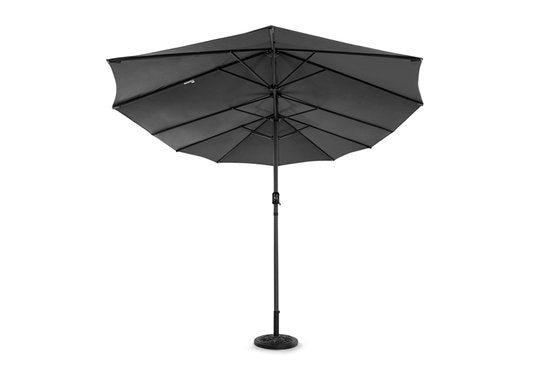 Hortensus - Parasol double avec housse de protection - Parasol double 460 x 270 x 255 cm – Noir