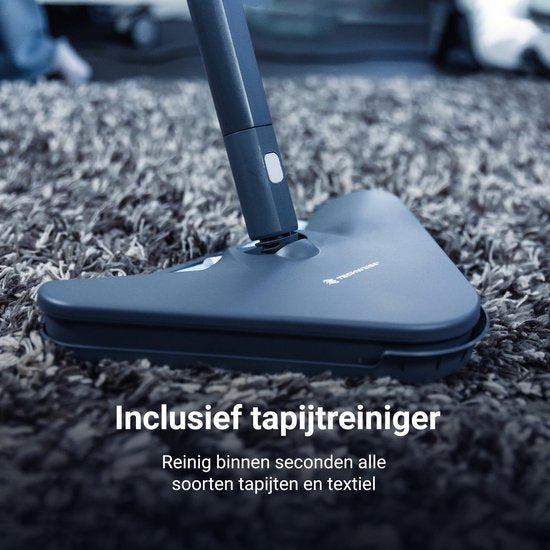 Techweise - TS1 Nettoyeur vapeur (21 accessoires) - 1500W, 45 min de vapeur, 3.6 Bar de pression, 100°C - 40 x 28.2 x 33.5 cm - Plastique/métal - Gris/Noir