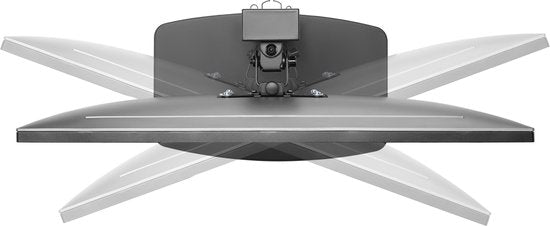 Support de moniteur réglable en hauteur - moniteur orientable, inclinable et rotatif