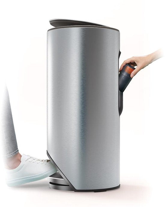 Joseph Joseph Arc 30 litres poubelle à pédale fine avec sac intérieur - acier inoxydable