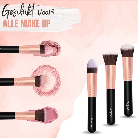 VAIVE Makeup Brushes Set - Foundation Brush - Eyeshadow Brushes - Powder Brush - Makeup Brushes - Brush Sets - Eyebrow Brush