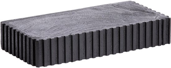 Light & Living Etagère murale Gatura Bois de manguier, 40cm - Noir