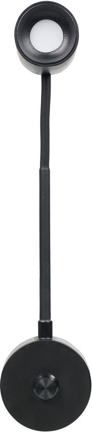 Smartwares IDE-60066 - Veilleuse blanc chaud dimmable - 2700-3000K - 200 Lumen - Col flexible - Directement dans la prise - Noir - Liseuse / Lumière d'ambiance