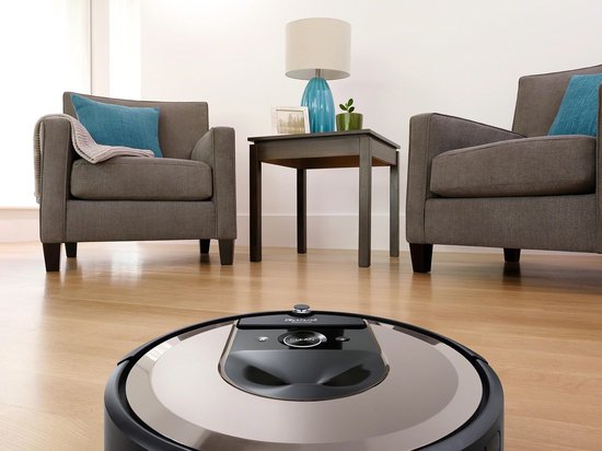 Aspirateur robot iRobot Roomba i6 - Navigation intelligente - Commande vocale - Beige/Noir