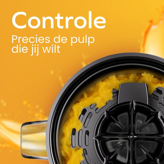 KitchenBrothers Presse-agrumes - Avec bec et poignée - 0.35L - acier inoxydable