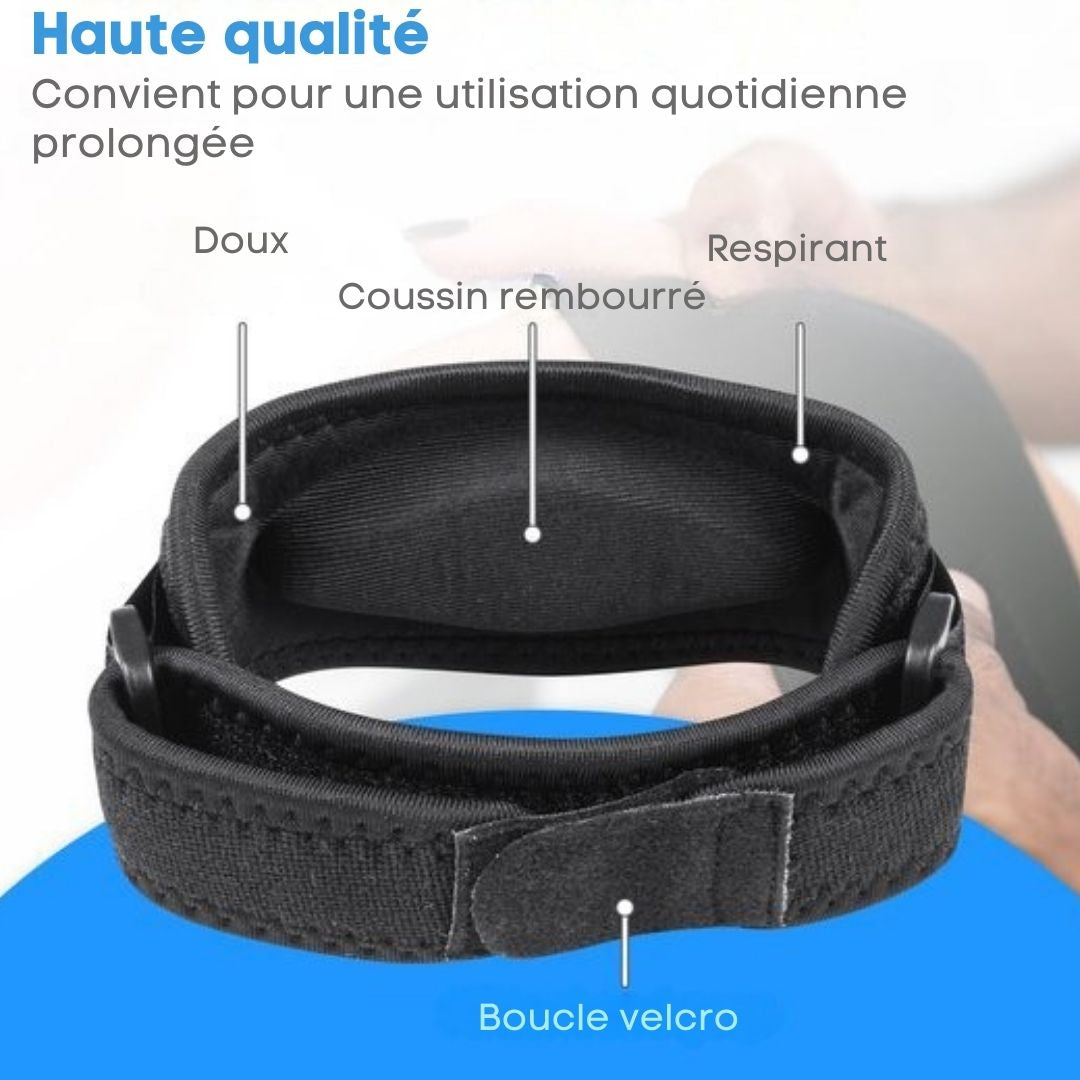 Attelle de coude Nuvance - Taille unique - Attelle de bras - Attelles de coude - Flexible - Noir