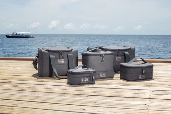 Sac Isotherme - Resto - 19L - Résistant à l'eau - Sangle de transport - Gris foncé