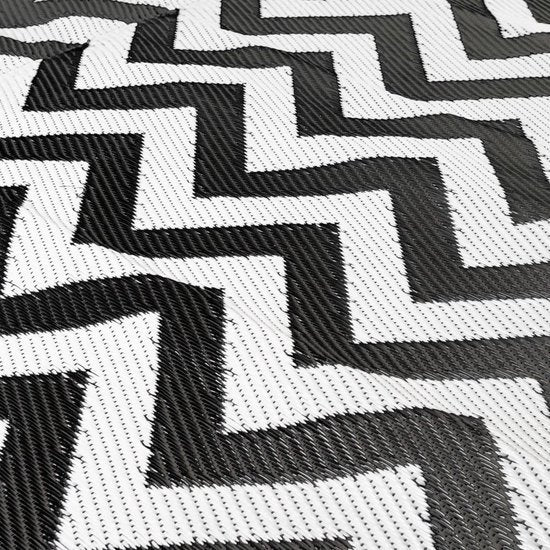 Bo-Camp - Tapis de sol - Wave - XL - Noir/blanc