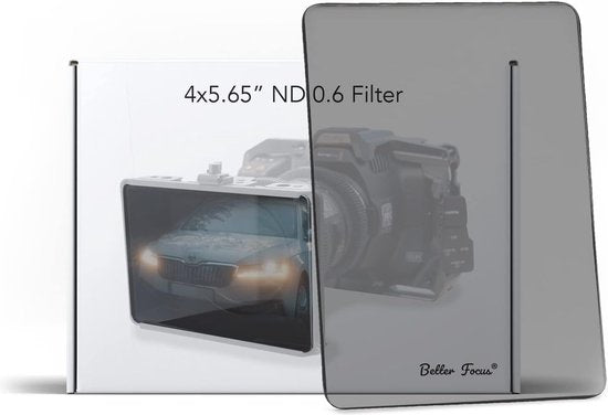 Better Focus 4x5.65 Filtre cinéma pour Matte Box - ND 0.6 - Hydrofuge et oléofuge