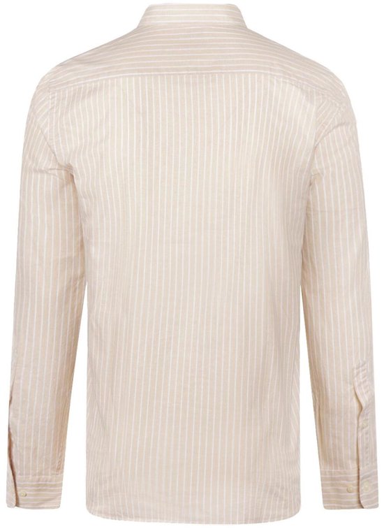 Chemise McGregor Coton Lin Rayures Ecru - Taille XXL - Homme