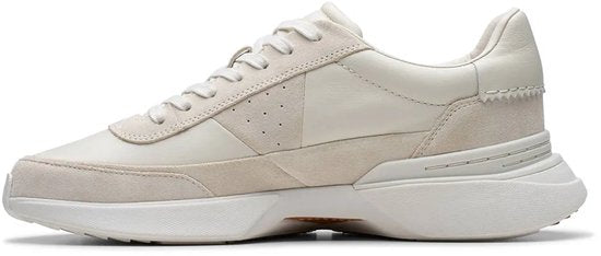 Clarks Craft Pace Sneakers - Homme - Cuir - Laçage - Semelle EVA - Beige - Taille 41
