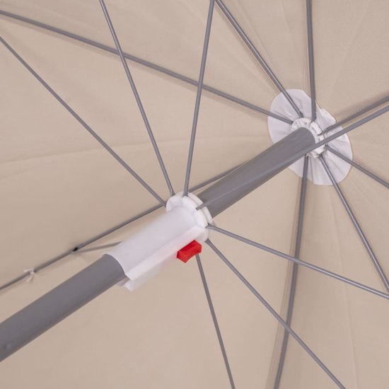 Bo-Camp - Parasol - Avec bras articulé - Ø 165 cm - Sable