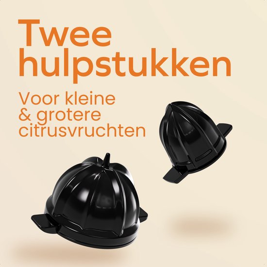 KitchenBrothers Presse-agrumes - Compact - Manuel - 0.7L - Noir