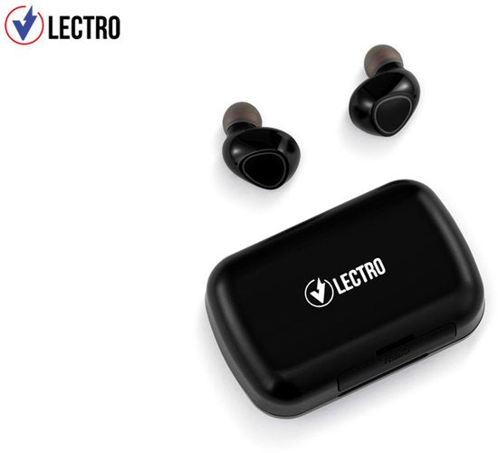 Vlectro - Set d'écouteurs Bluetooth avec étui pour recharger votre smartphone - 1 set