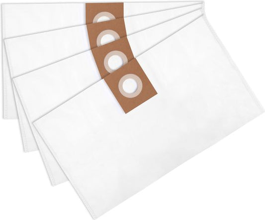 VONROC Sacs d'aspirateur synthétiques pour VONROC VC504AC, VC506AC & VC509AC - 4 pièces