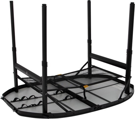 Bo-Camp - Industriel - Table - Northgate - Ovale - Modèle valise - 100x70 cm