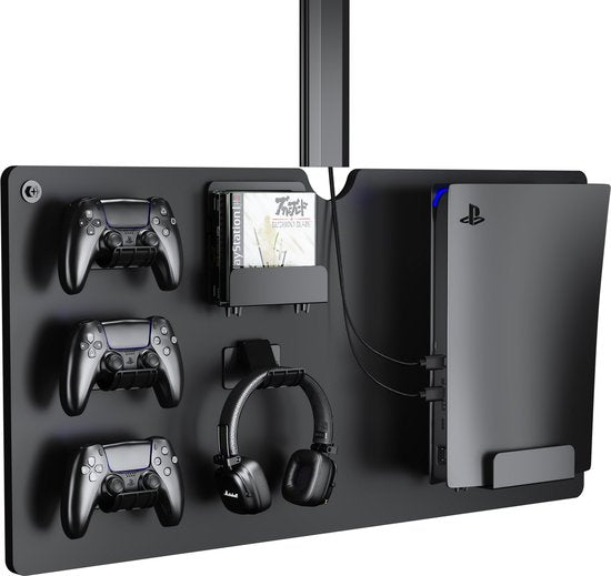 Etagère murale pour ranger les manettes de console de jeu et les casques d'écoute