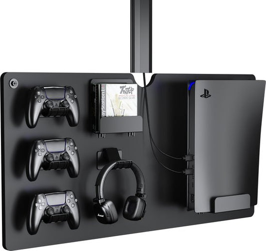 Etagère murale pour ranger les manettes de console de jeu et les casques d'écoute