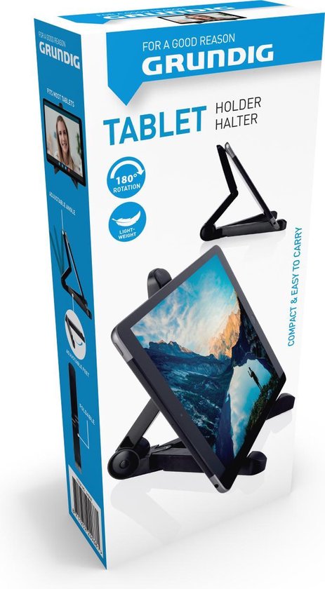 Grundig Support de tablette - Pliable - Réglable - Antidérapant