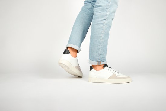 Blackstone CRAG RAGNER - DG522 White Black - Baskets (basses) - Hommes - Blanc - Taille : 42
