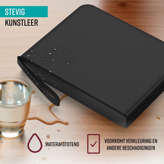 NAPI Collection Folder for 400 Cards - Reliure pour cartes - 4 poches - Faux cuir - Premium Card Binder with Zipper - 50 Pages - A5 - Black