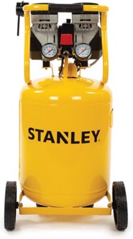 Stanley Compressor, compresseur d'air sans huile, compresseur silencieux, vertical, 1 hp, 8 bar, capacité du réservoir 50 L