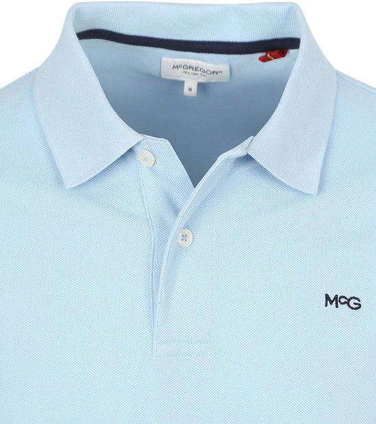 Polo McGregor Piqué Bleu clair - Taille 3XL - Hommes