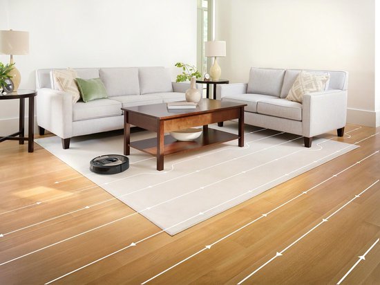 Aspirateur robot iRobot Roomba i6 - Navigation intelligente - Commande vocale - Beige/Noir