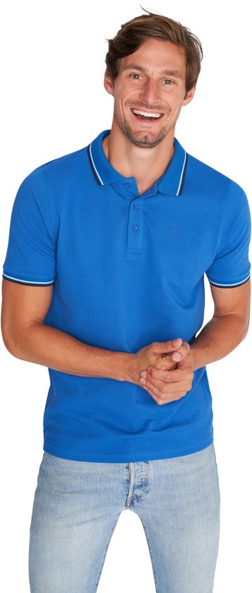 Polo Mario Russo Edward - Chemise polo homme - Chemises polo homme - Coton - Bleu classique