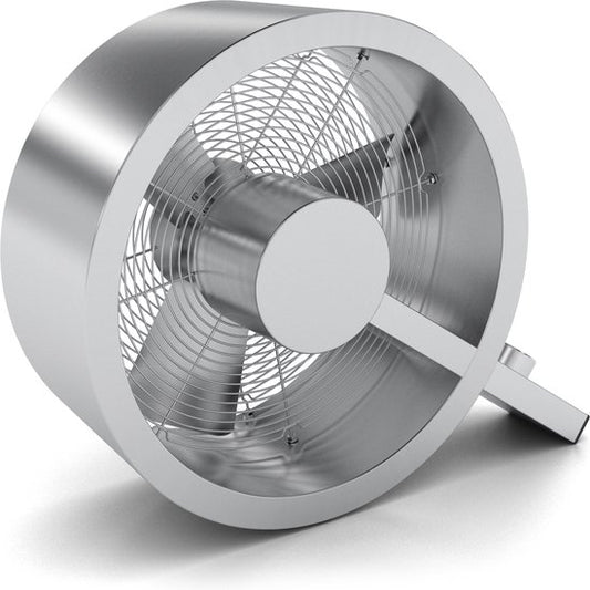 Stadler Form Q Ventilateur de sol - Métal brossé - 2400 m³/h - Silent & Design - 3 réglages - 40 m² / 100 m³