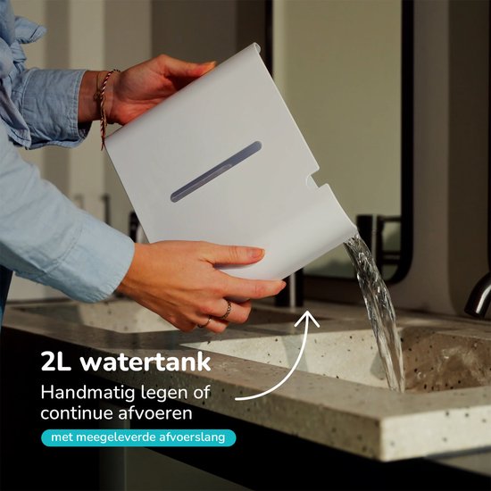 Bloomfold - Déshumidificateur et purificateur d'air - Capacité de 12 l et filtre HEPA - Avec minuterie et affichage LED - Pour un climat intérieur sain - Plastique blanc