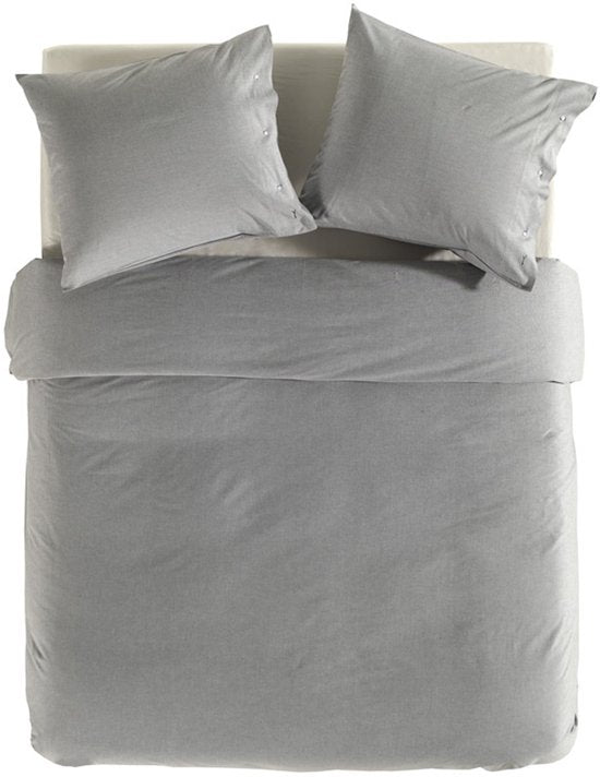 Housse de couette Chambray YELLOW - Double - 200x200/220 cm - Providence Blue