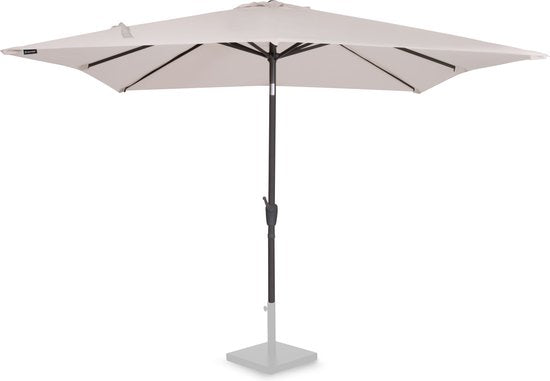 VONROC Premium Parasol à manche Rosolina 280x280cm - Housse de protection incluse - Parasol carré - Inclinable - Toile résistante aux UV - Beige