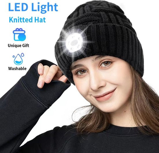 Garpex® Chapeau confortable avec éclairage LED - Chapeau LED Taille unique
