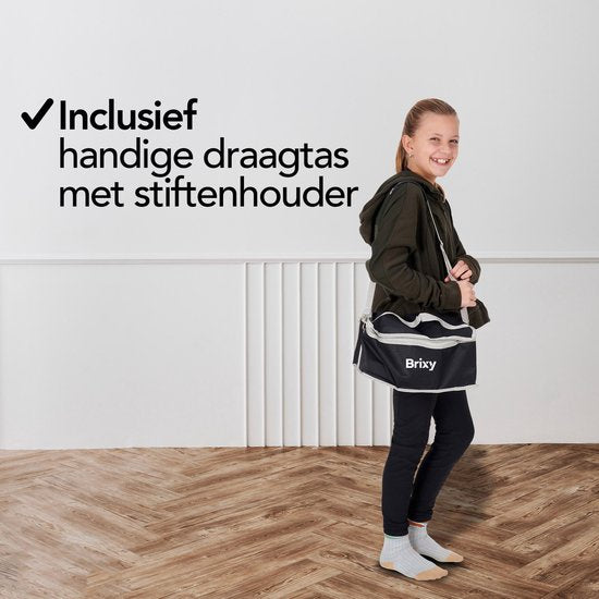 Brixy Twinmarkers 168 pièces - Marqueurs professionnels à alcool - pointe double face - marqueurs - sac de rangement avec support