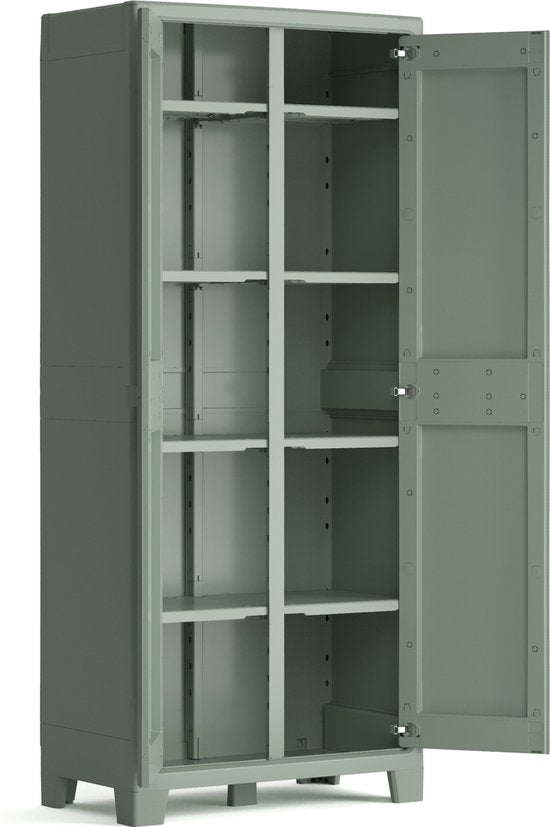 Planet Outdoor armoire de rangement multispace - 44x80x182cm - Gris clair