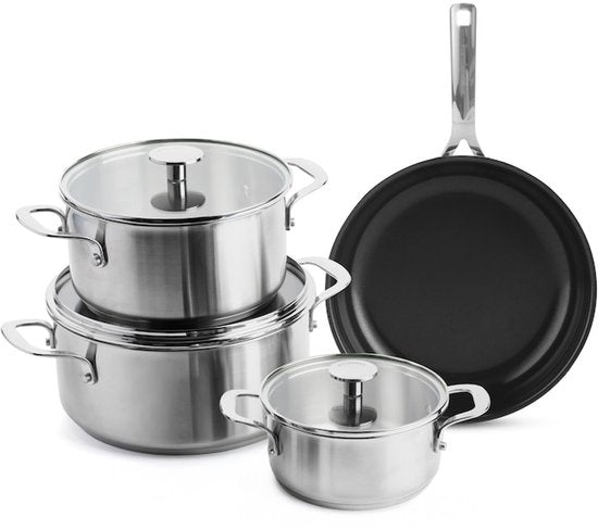 KitchenAid Stainless Steel Pan Set 7-piece | stainless steel / INOX - PFAS-free