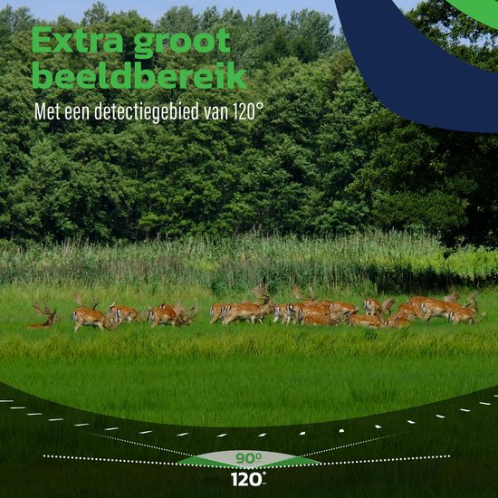 EarthVision Wildlife Camera Falcon - Vision nocturne - Caméra professionnelle 4K pour animaux sauvages - Caméra infrarouge - Caméra d'extérieur - Carte SD 32gb incluse - Étanche