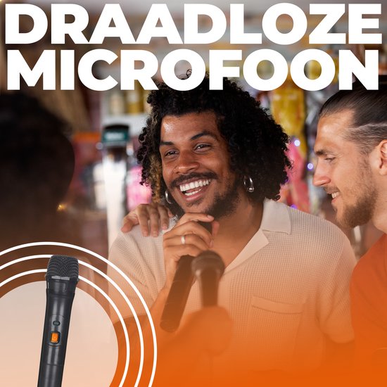 Denver Bluetooth Speaker Party box - Lumières disco - Party box - Microphone sans fil et télécommande inclus - BPS459