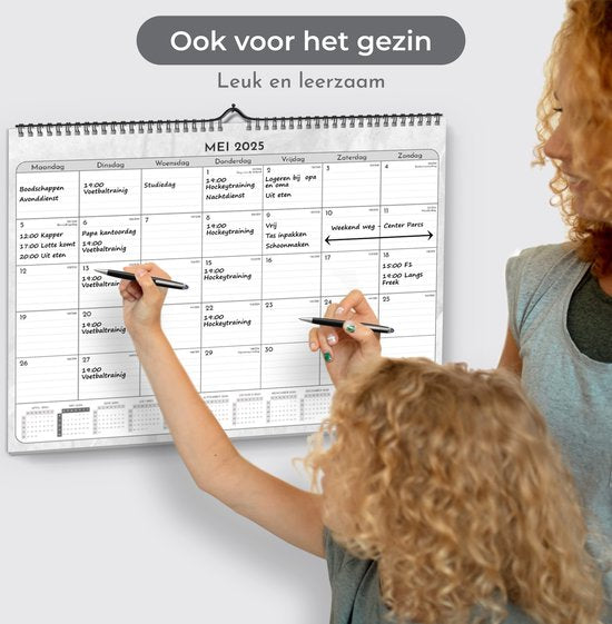 Systemyze Calendrier mensuel 2025 à suspendre 18 mois