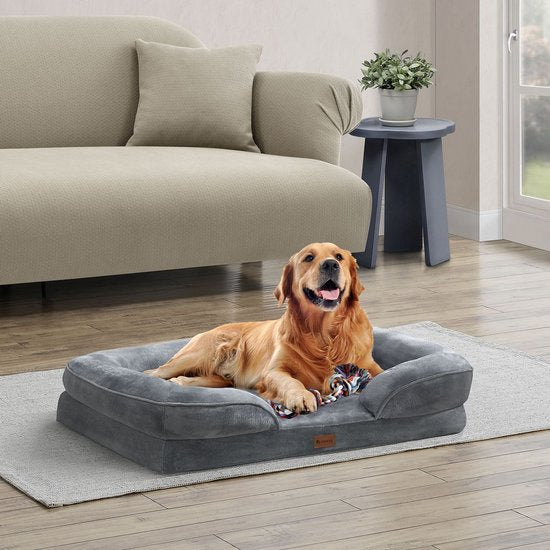 Panier pour chien Sheena L - 98 x 70 cm - Gris