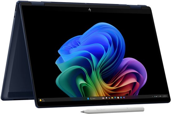 HP OmniBook X FlipNGAI 14-fm0013dx Copilot+ PC Intel Core Ultra 5 226V Hybride (2-en-1) 35,6 cm (14") Écran tactile 2K 16 Go LPDDR5x-SDRAM 512 Go SSD Wi-Fi 6E (802.11ax) Windows 11 Home Blue