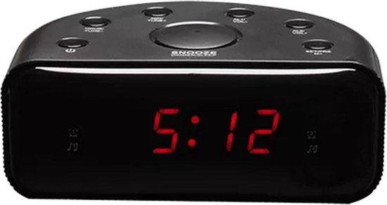 Radio-réveil Denver - Fonction Snooze / Sleep - Réveil numérique - Radio FM - CR430 - Noir