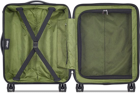 Jeep Hand Luggage Suitcase Slim 55 cm Avocado