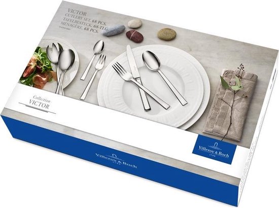 Villeroy & Boch Victor Set de couverts - 68 pièces - acier inoxydable