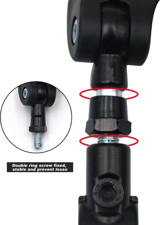 Garpex® Set of 2 - Bicycle Mirror Right and Left - Rear View Mirror Bicycle - Bicycle Mirror ebike - Adjustable Design