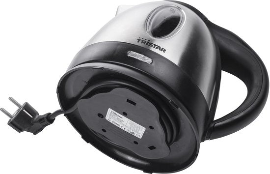 Bouilloire Tristar WK-1325 - 900W - 1,2L - adaptée au camping - acier inoxydable