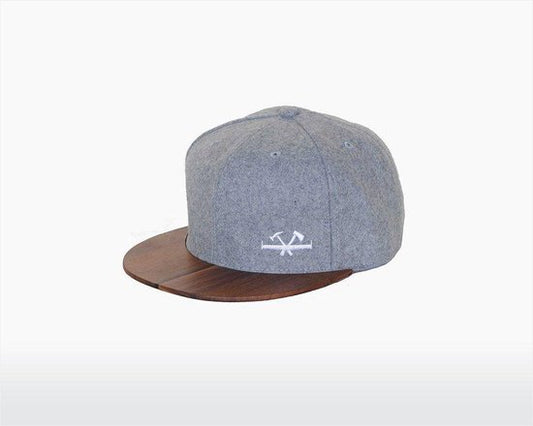 Casquettes en bois - Stanley - Gris chiné